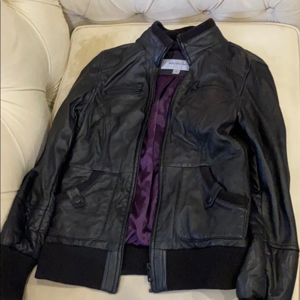 Leather jacket brown